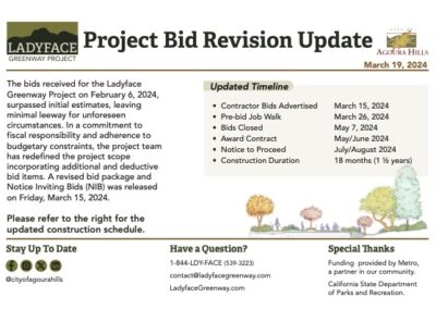 Project Bid Revision Update